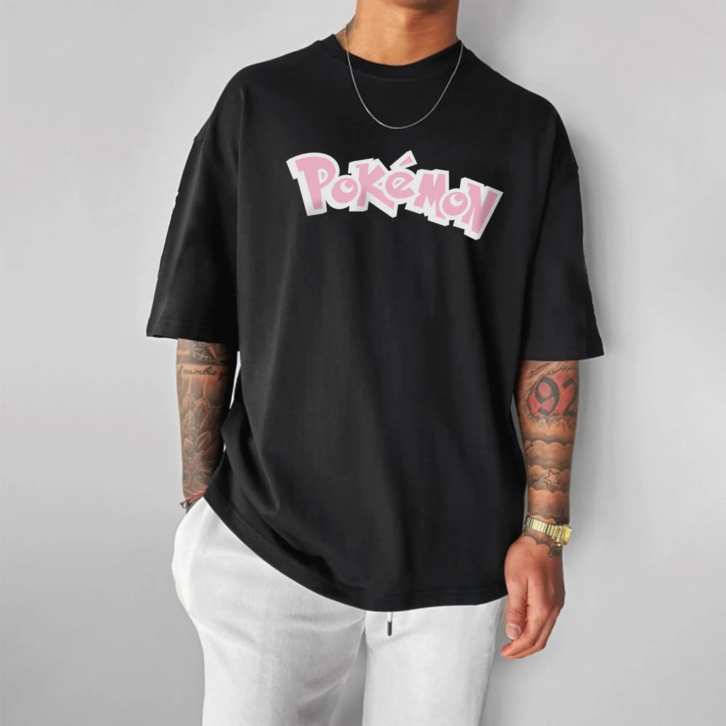 PKM-Unisex Anime Inspired Vintage T-Shirt