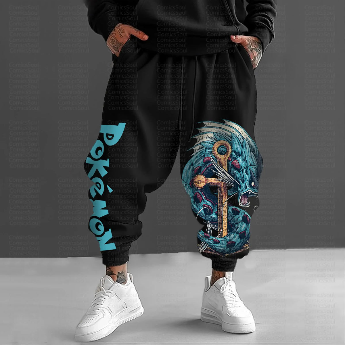 PKM-Unisex Anime Inspired Vintage Pants