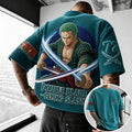 One Piece Unisex Short-Sleeve Corduroy T-Shirt With Anime Print