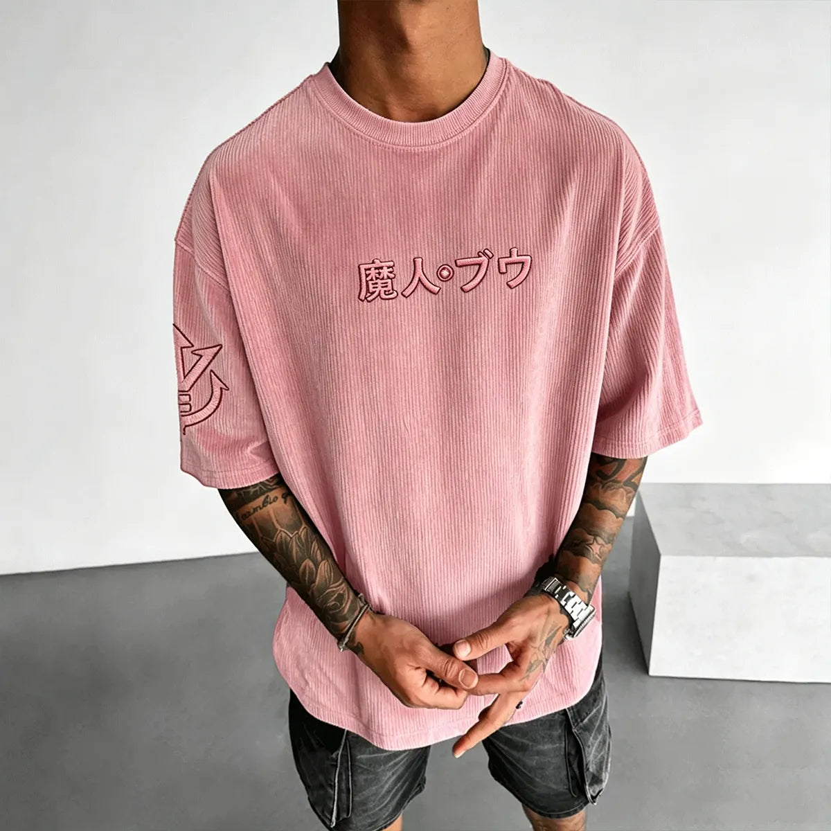 Dragon Ball Unisex Anime Inspired Vintage Corduroy T-Shirt