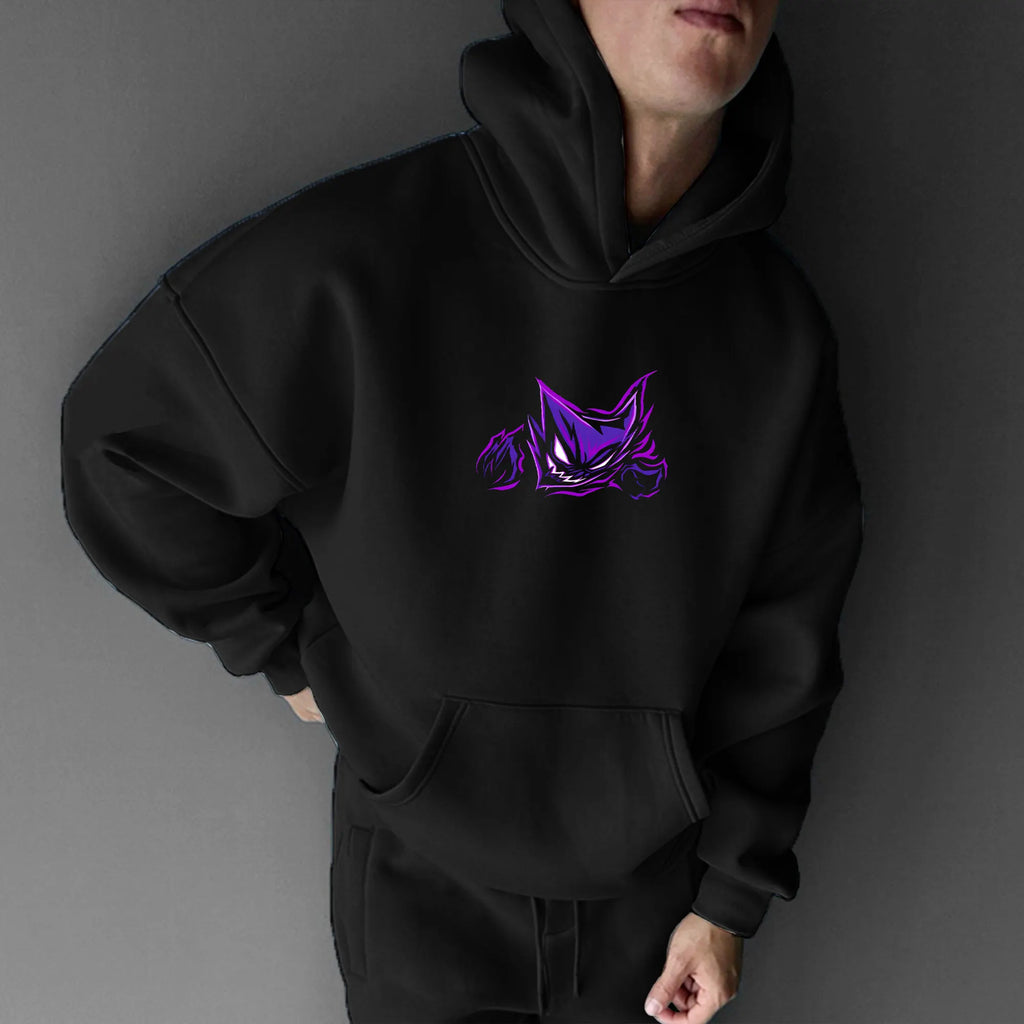 PKM-Unisex Anime Graphic Streetwear Vintage Hoodie