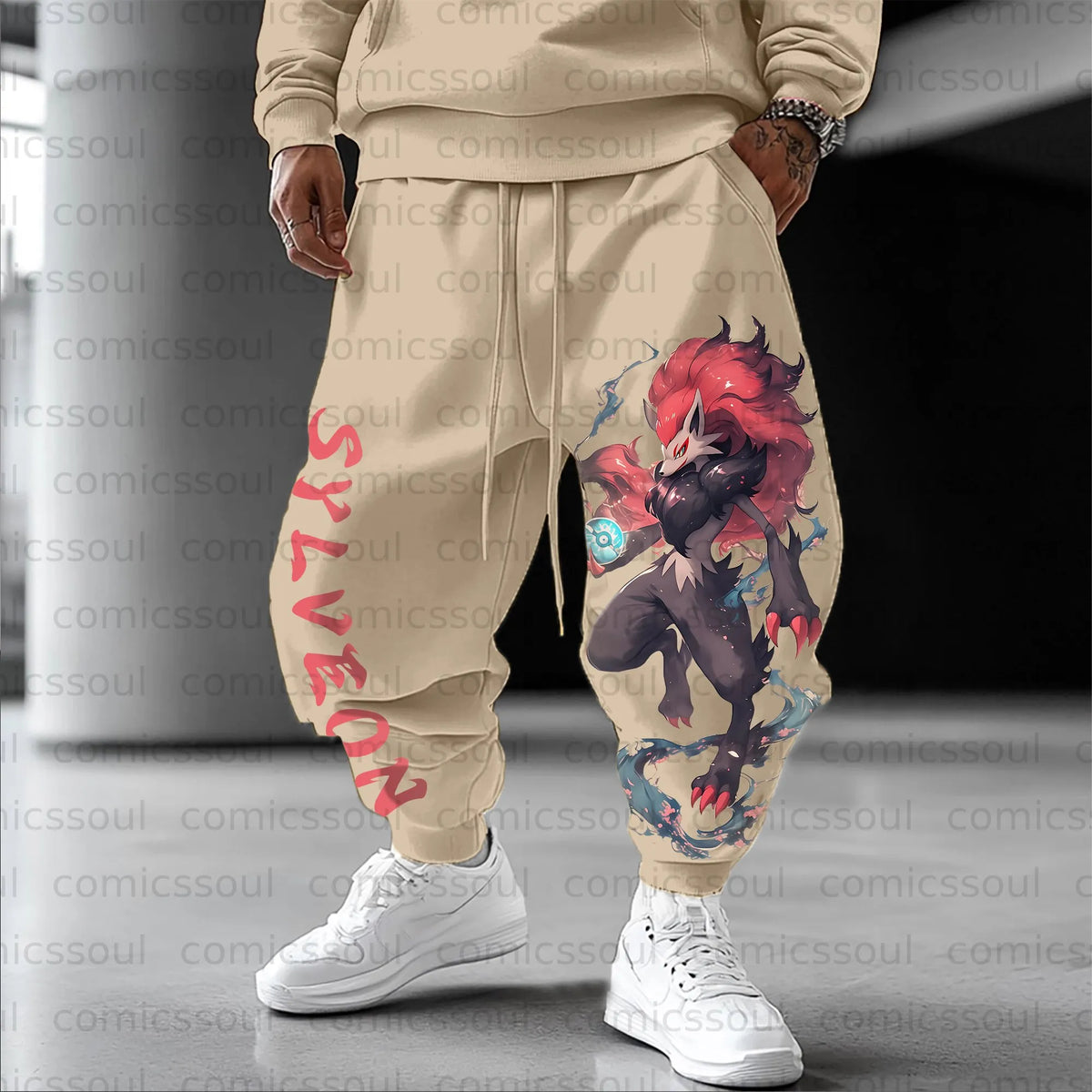 PKM-Unisex Anime Inspired Vintage Pants