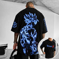 Dragon Ball Unisex Anime-Style Retro Corduroy Oversized T-Shirt