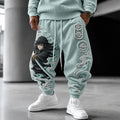KNY Unisex Anime-print Trousers