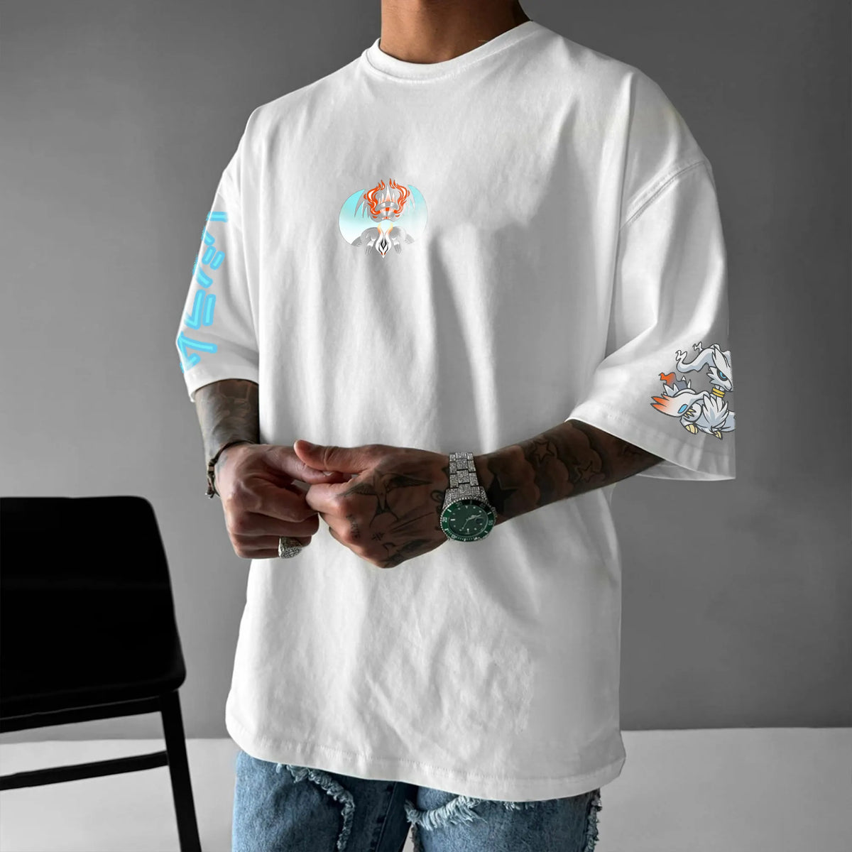 PKM-Unisex  Anime Inspired Vintage T-Shirt