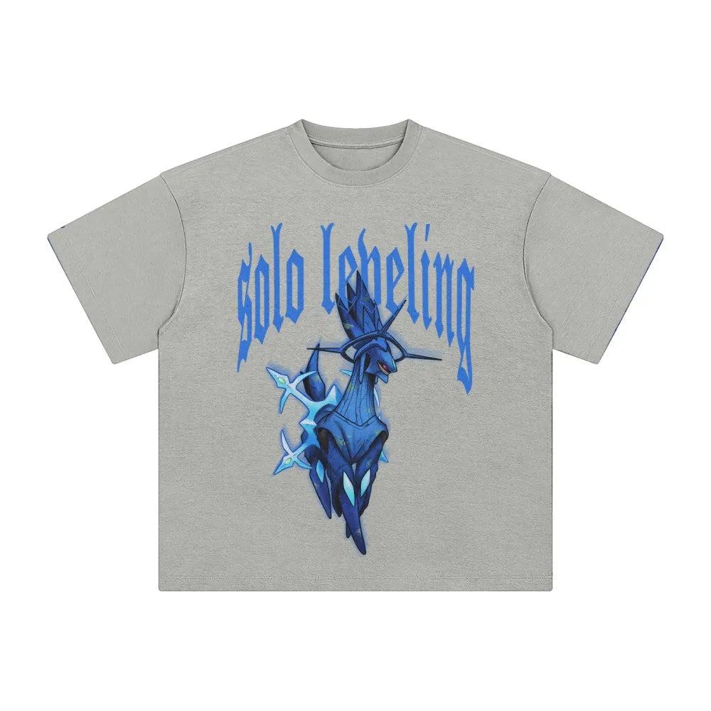 SL-Unisex Anime Inspired Washed  Vintage T-Shirt
