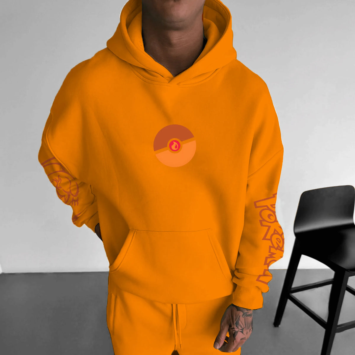 PKM-Unisex Anime Graphic Streetwear Vintage Hoodie