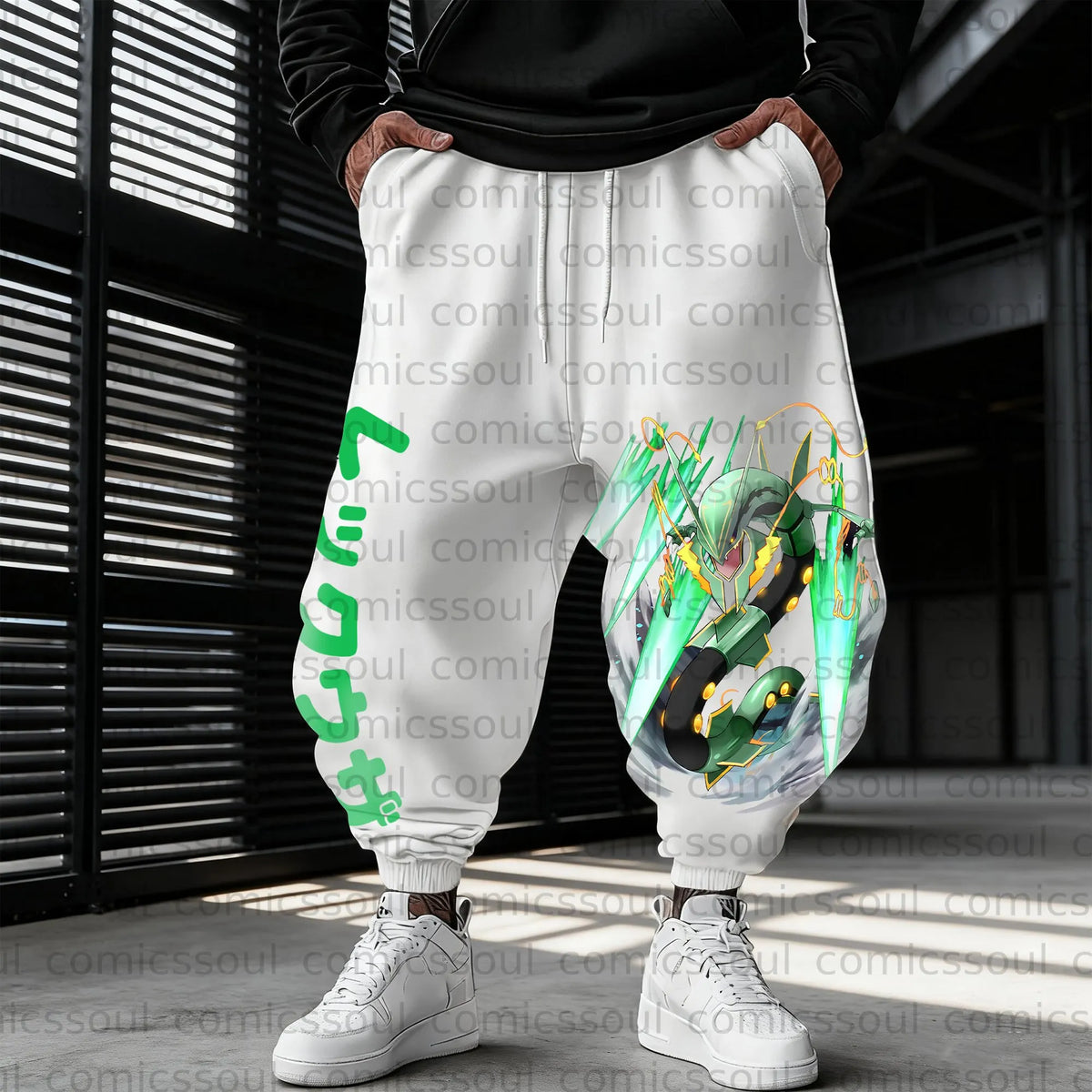 PKM-Unisex Anime Inspired Vintage Plush Pants
