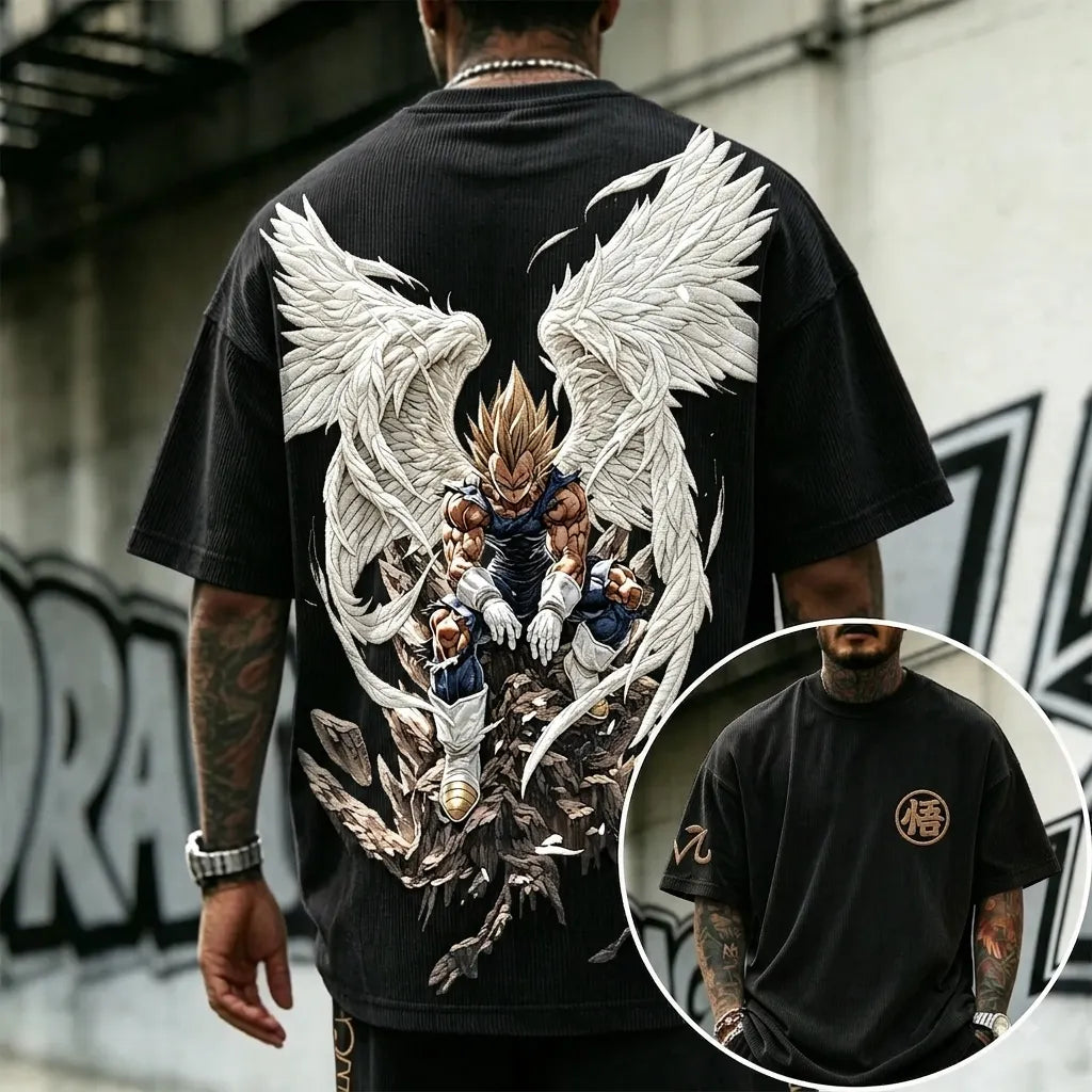 Dragon Ball Unisex Anime Inspired Vintage Corduroy T-Shirt