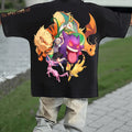 PKM-Unisex Anime Inspired Vintage T-Shirt