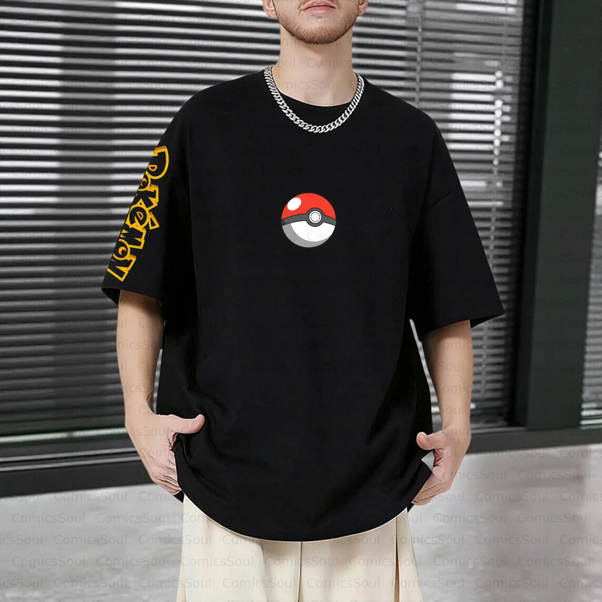 PKM-Unisex Anime Inspired Vintage T-Shirt