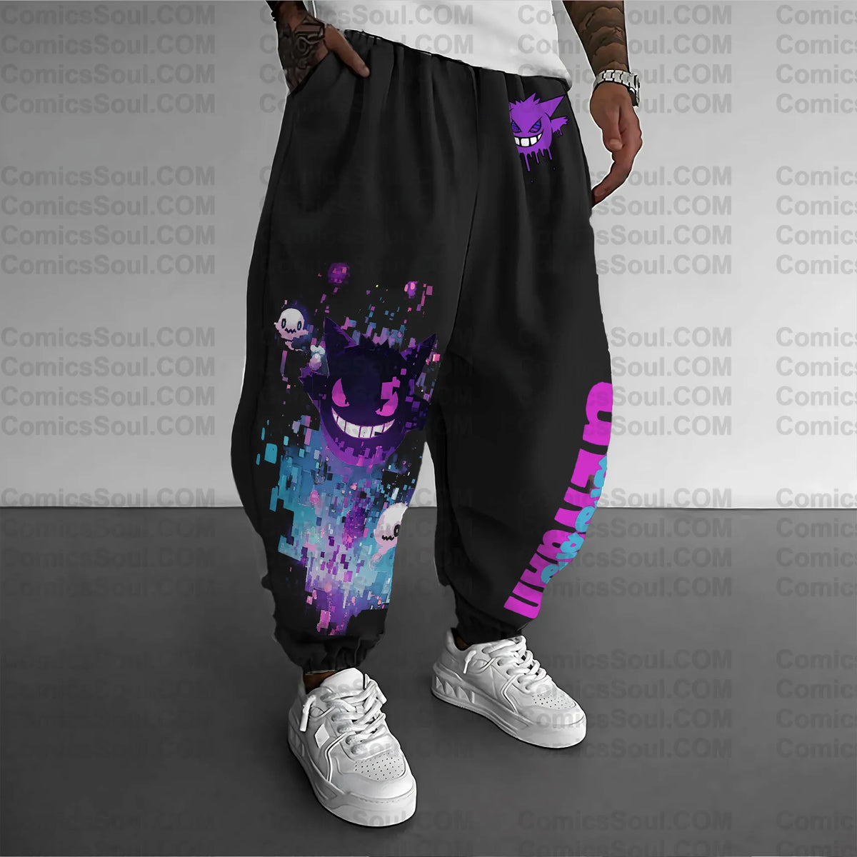 PKM-Unisex Anime Inspired Vintage Pants| Gengar