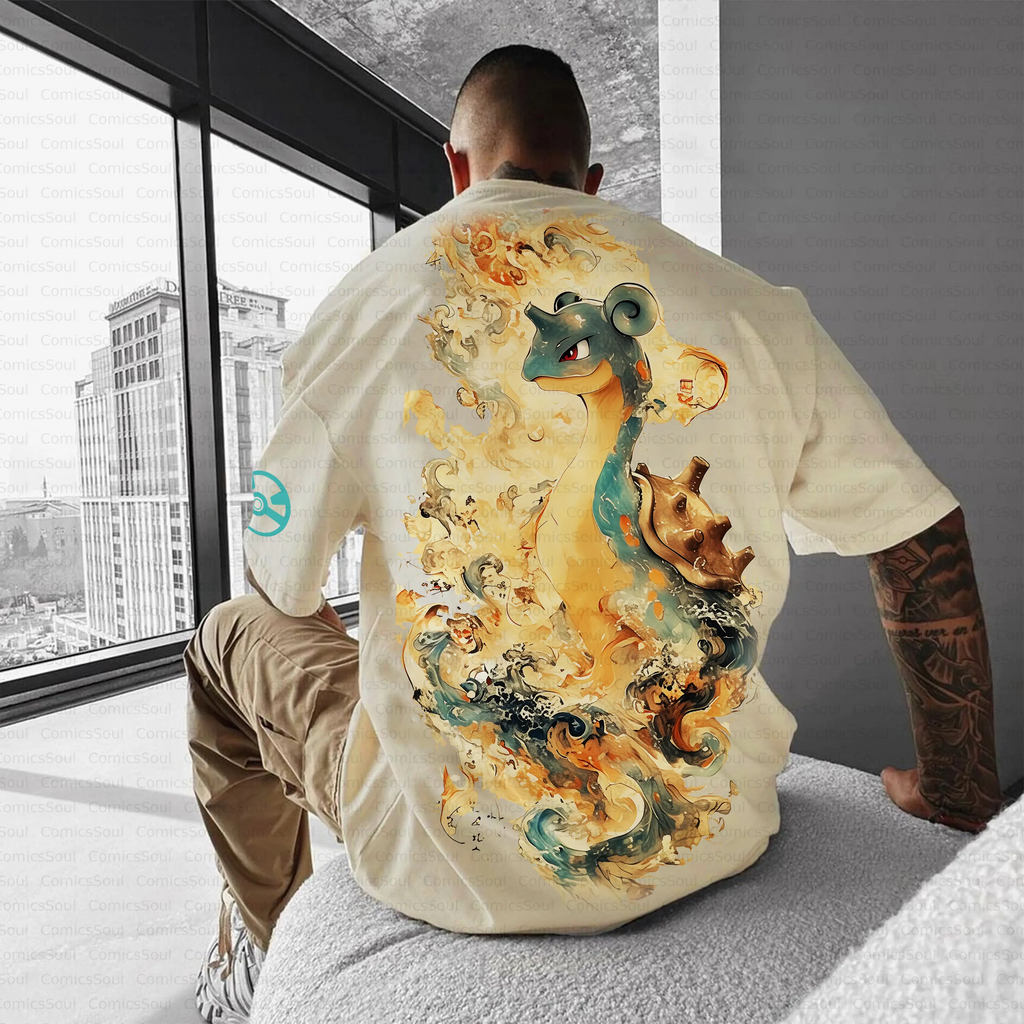 PKM-Unisex Anime Inspired Vintage T-Shirt