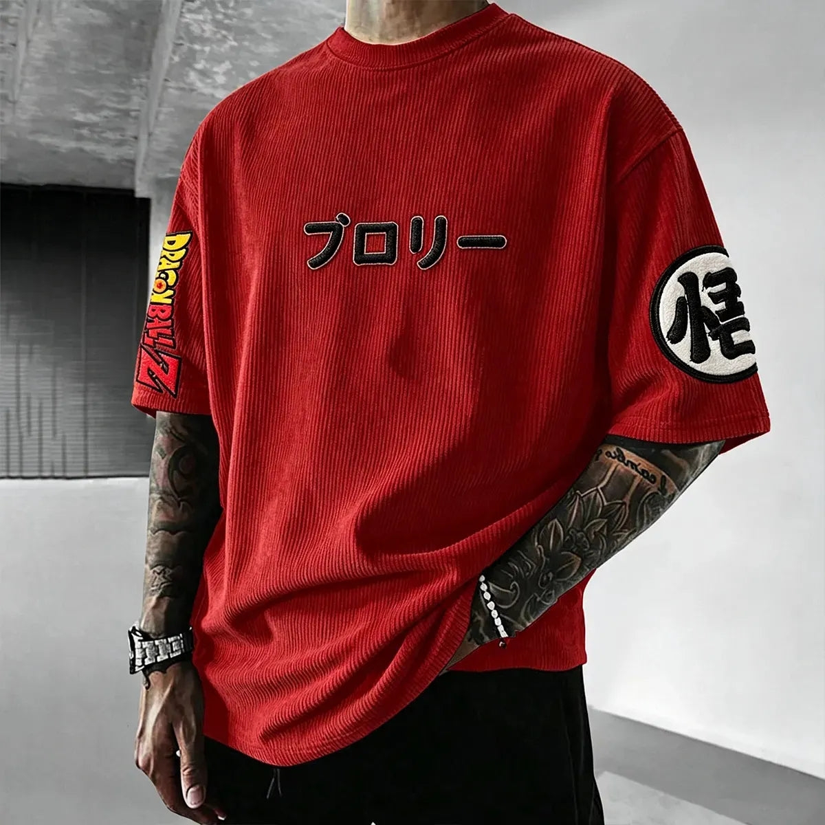 Dragon Ball Unisex Anime Inspired Vintage Corduroy T-Shirt