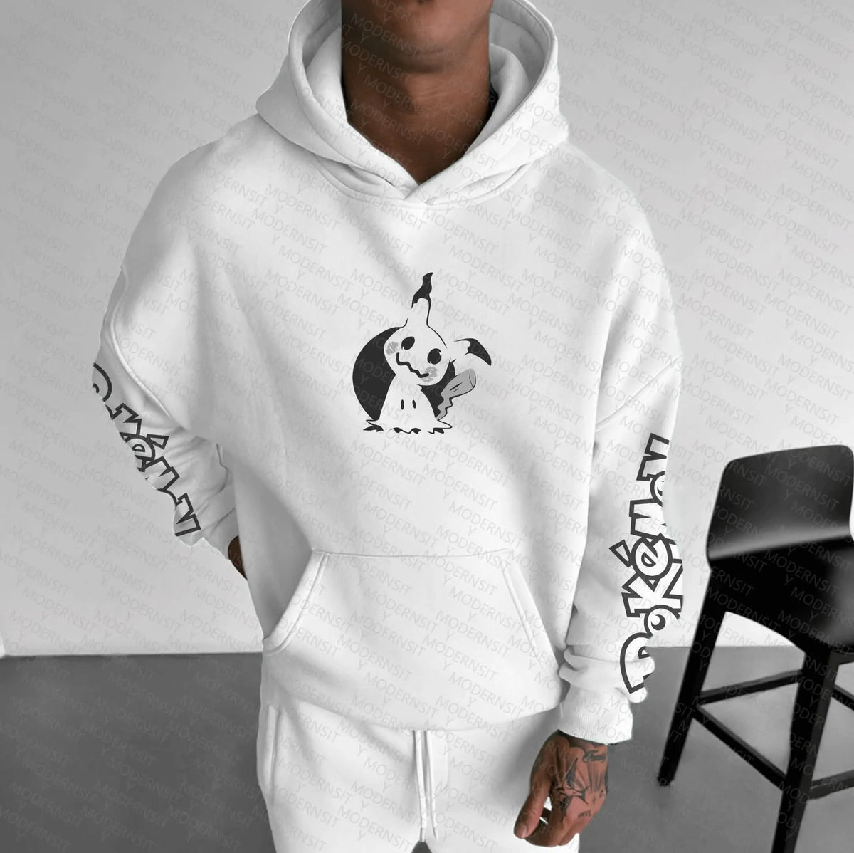 PKM-Unisex Anime Graphic Streetwear Vintage Hoodie