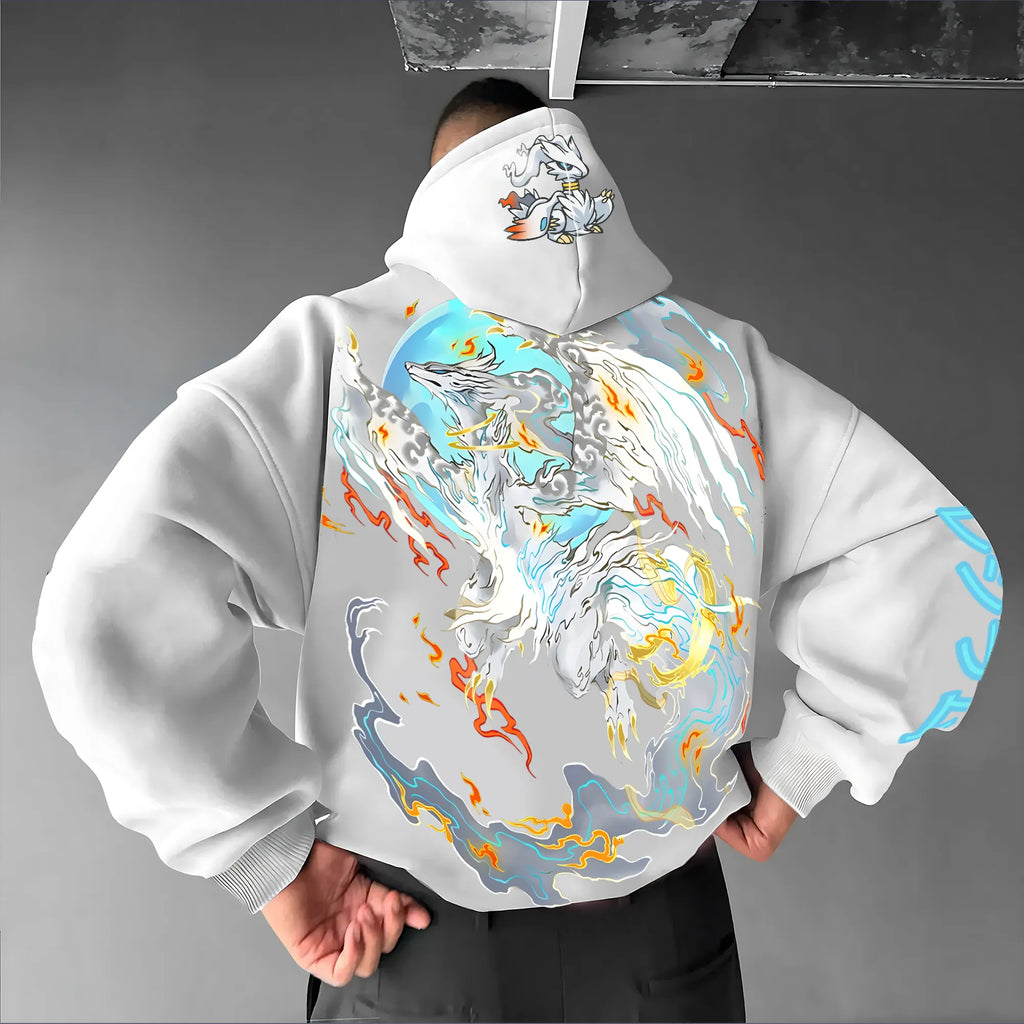 PKM-Unisex Anime Graphic Streetwear Vintage Hoodie