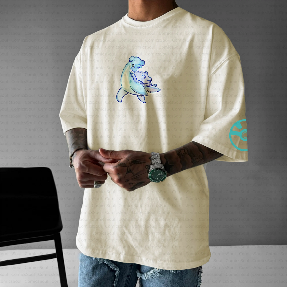PKM-Unisex Anime Inspired Vintage T-Shirt