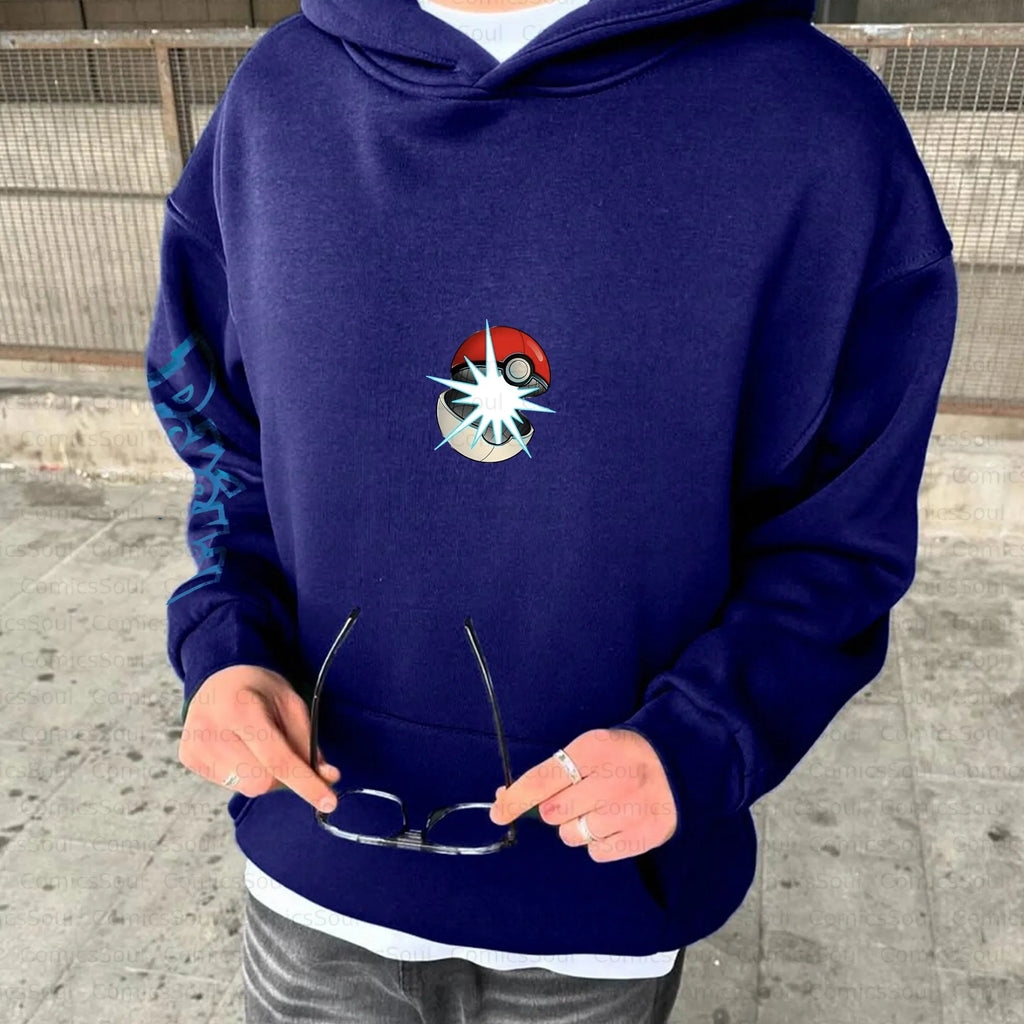 PKM-Unisex Anime Inspired Vintage Plush Hoodie