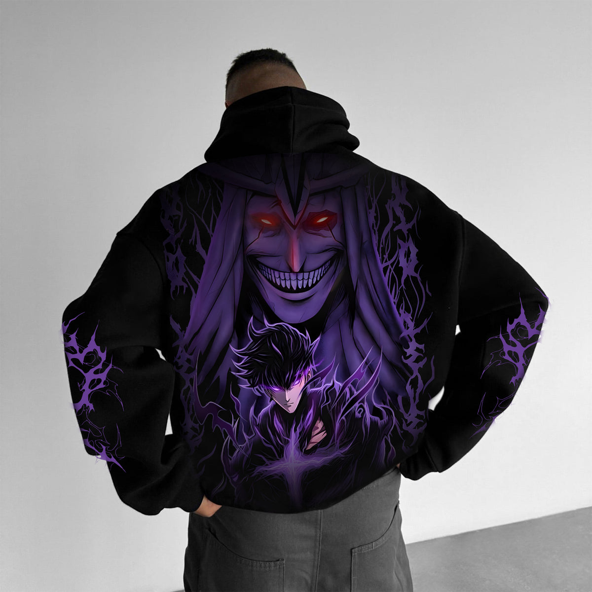 SL-Unisex Anime Graphic Streetwear Vintage Hoodie