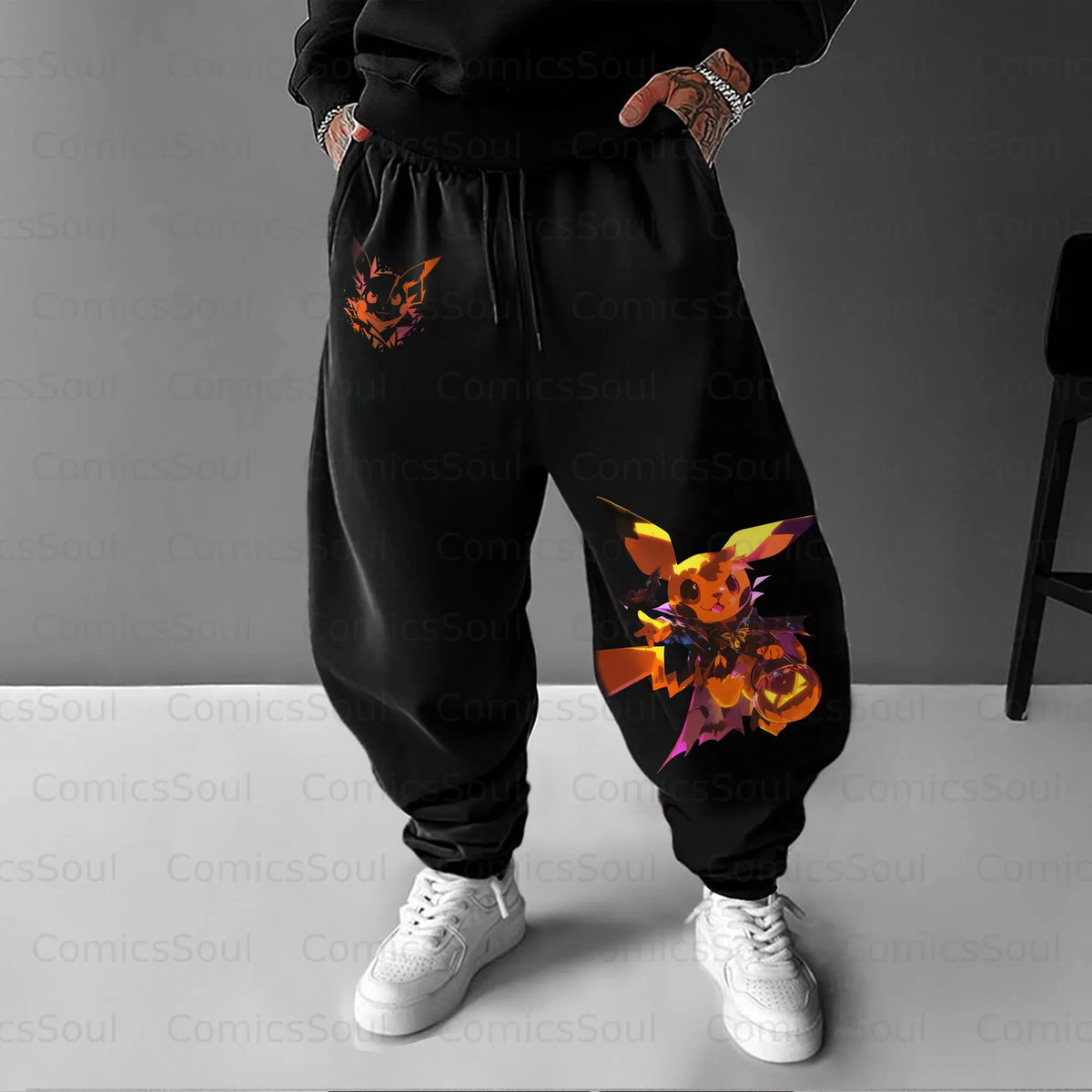 PKM-Unisex Halloween Anime Inspired Vintage Pants