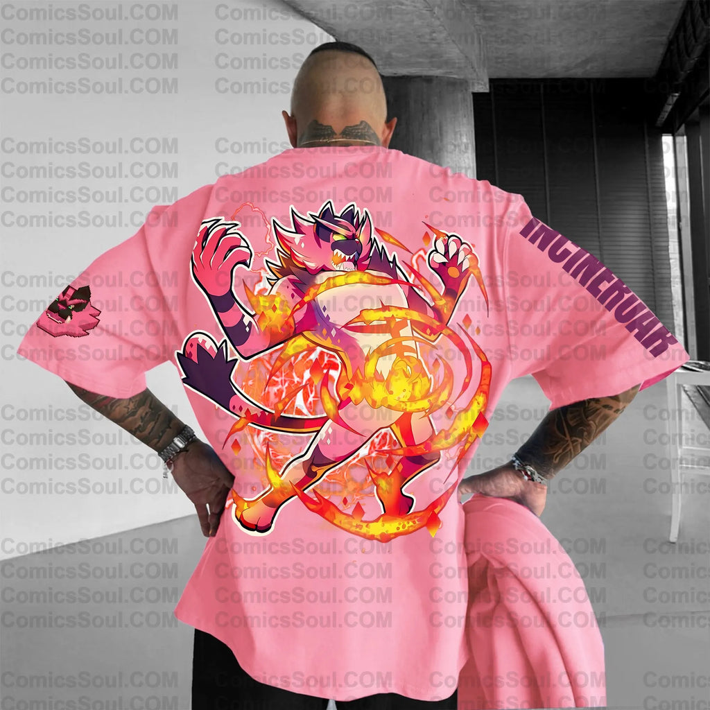 PKM-Unisex Anime Inspired Vintage T-Shirt