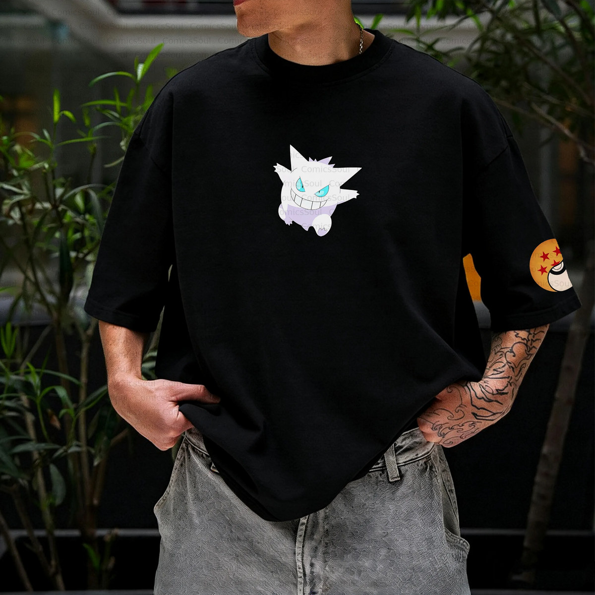 PKM-Unisex Anime Inspired Vintage T-Shirt