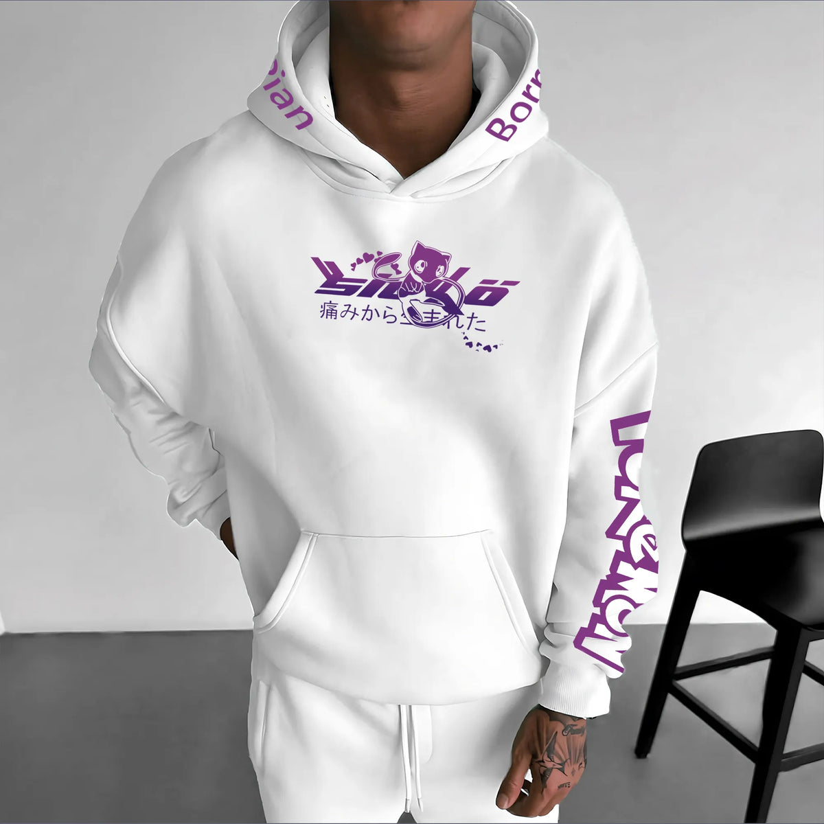 PKM-Unisex Anime Graphic Streetwear Vintage Hoodie