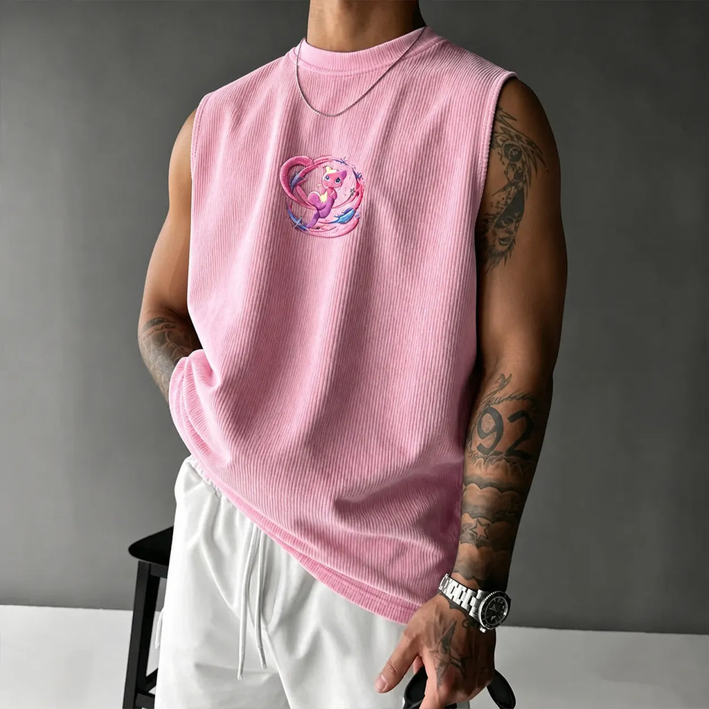 Pokémon Unisex Anime-Style Retro Corduroy Tank Top