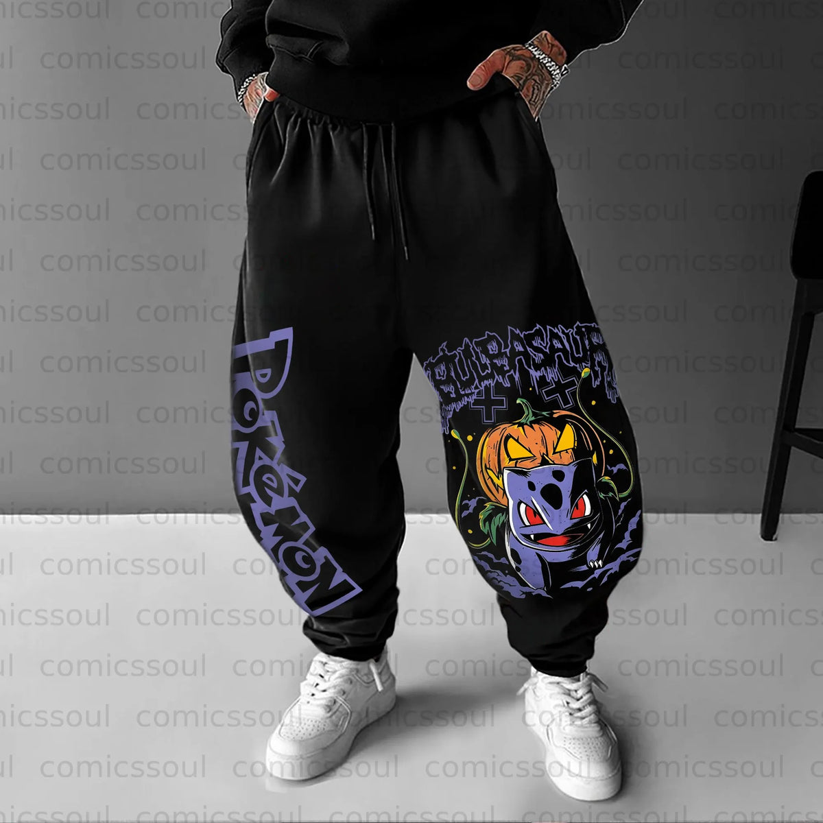 PKM-Unisex Anime Inspired Vintage Pants