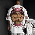 One Piece Unisex Short-Sleeve Corduroy T-Shirt With Anime Print