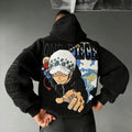 One Piece Color-blocked Plush Hoodie