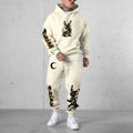 PKM-Unisex Anime 3D Print Fleece Hoodie and Pants Set