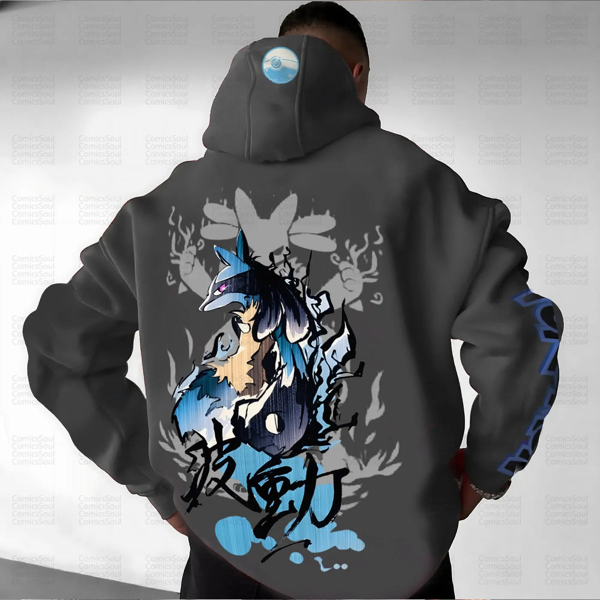 PKM-Unisex Anime Graphic Streetwear Vintage Hoodie