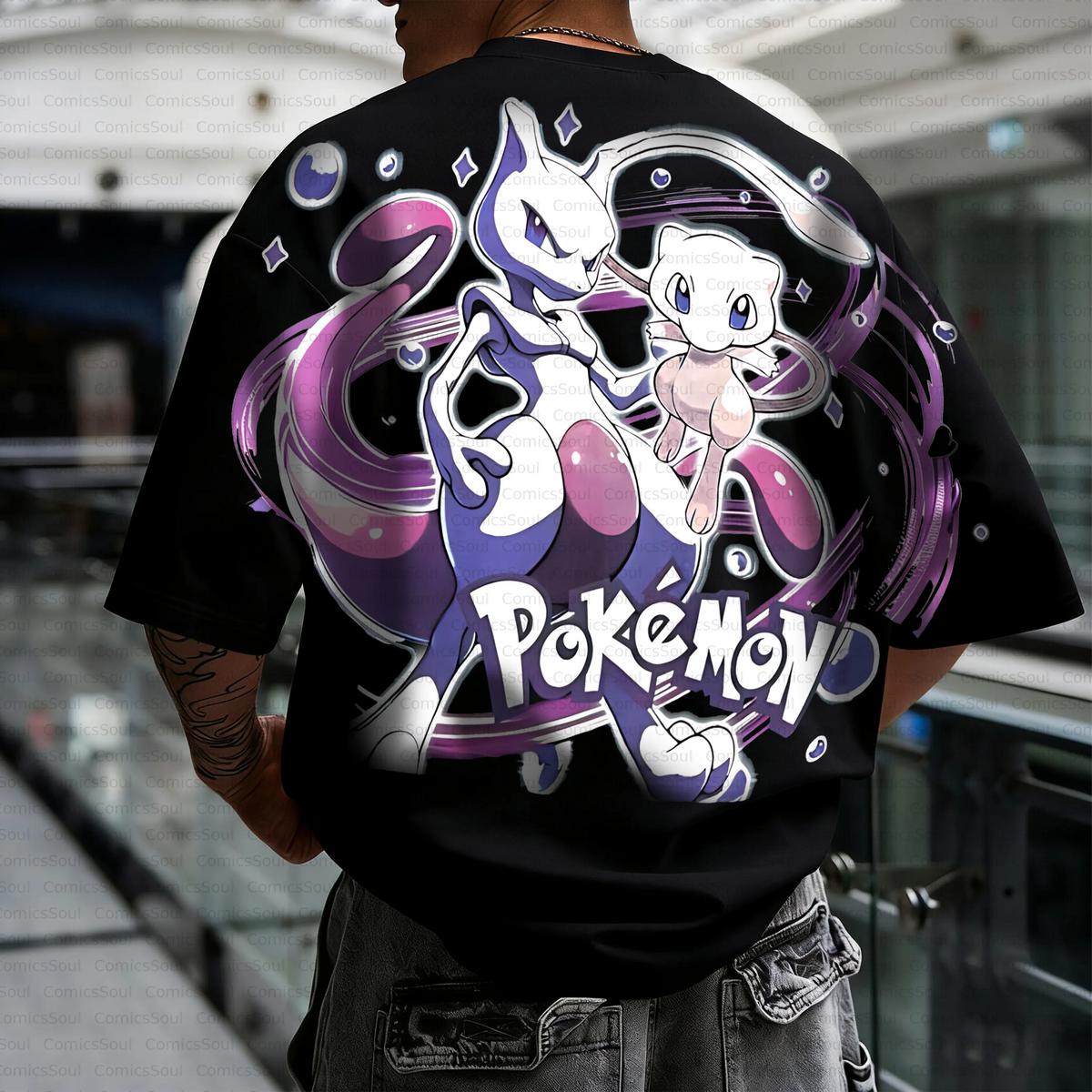 PKM-Unisex Anime Inspired Vintage T-Shirt