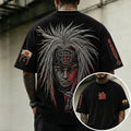 NINDO Unisex Anime-Style Retro Corduroy Oversized T-Shirt