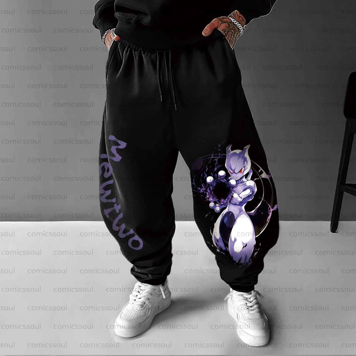 PKM-Unisex Anime Inspired Vintage Pants
