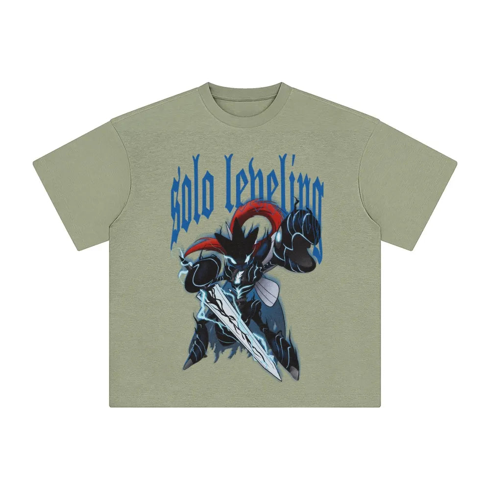 SL-Unisex Anime Inspired Washed  Vintage T-Shirt