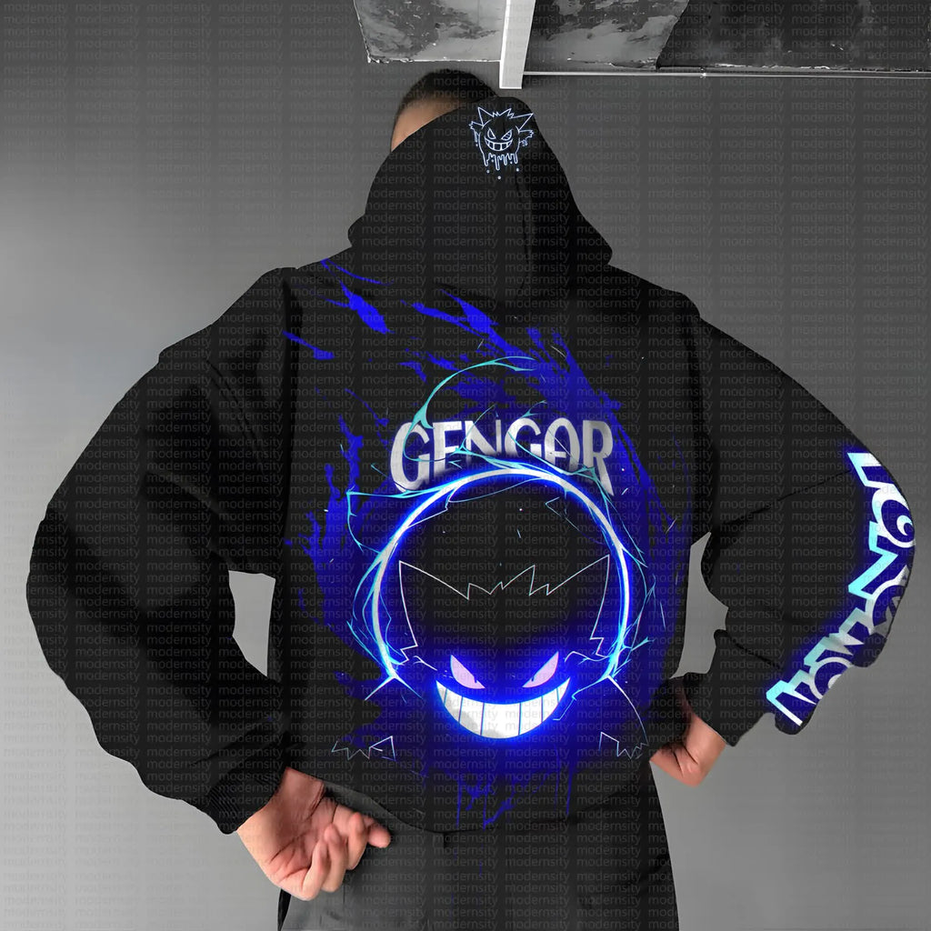 PKM-Unisex Anime Graphic Streetwear Vintage Hoodie