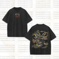 PKM-Vintage 3D Direct Inkjet Printed Washed Unisex T-Shirt