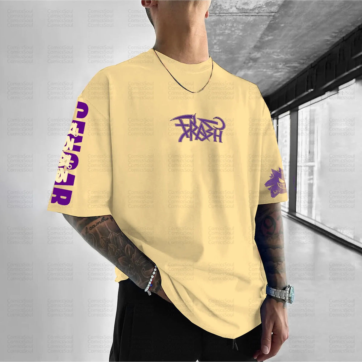 PKM-Unisex Anime Inspired Vintage T-Shirt