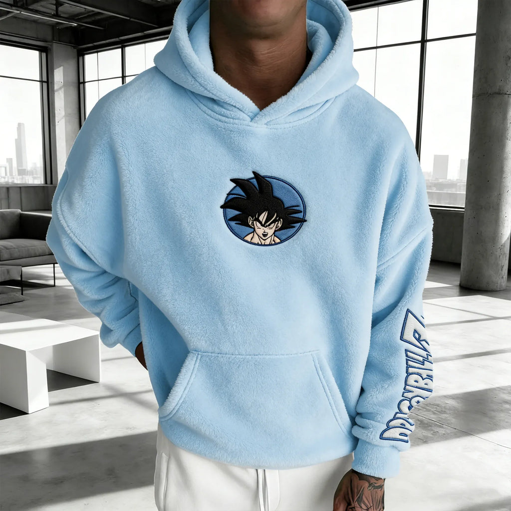 Dragon Ball Color Blocked Plush Hoodie
