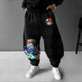 PKM-Unisex Anime Inspired Vintage Plush Pants