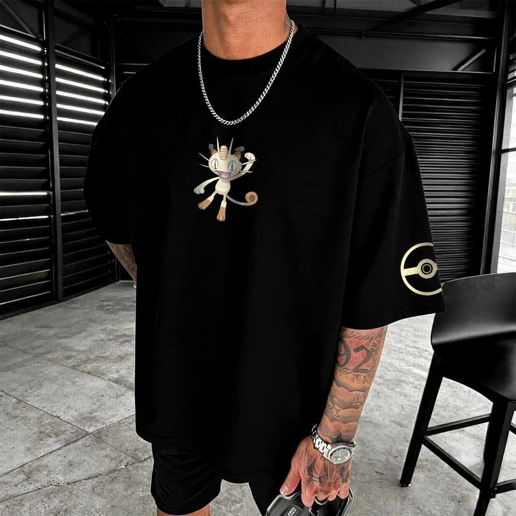 PKM-Unisex Anime Inspired Vintage T-Shirt