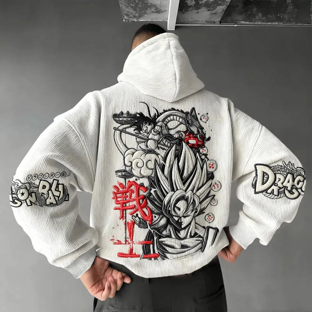 Dragon Ball Color Blocked Plush Hoodie