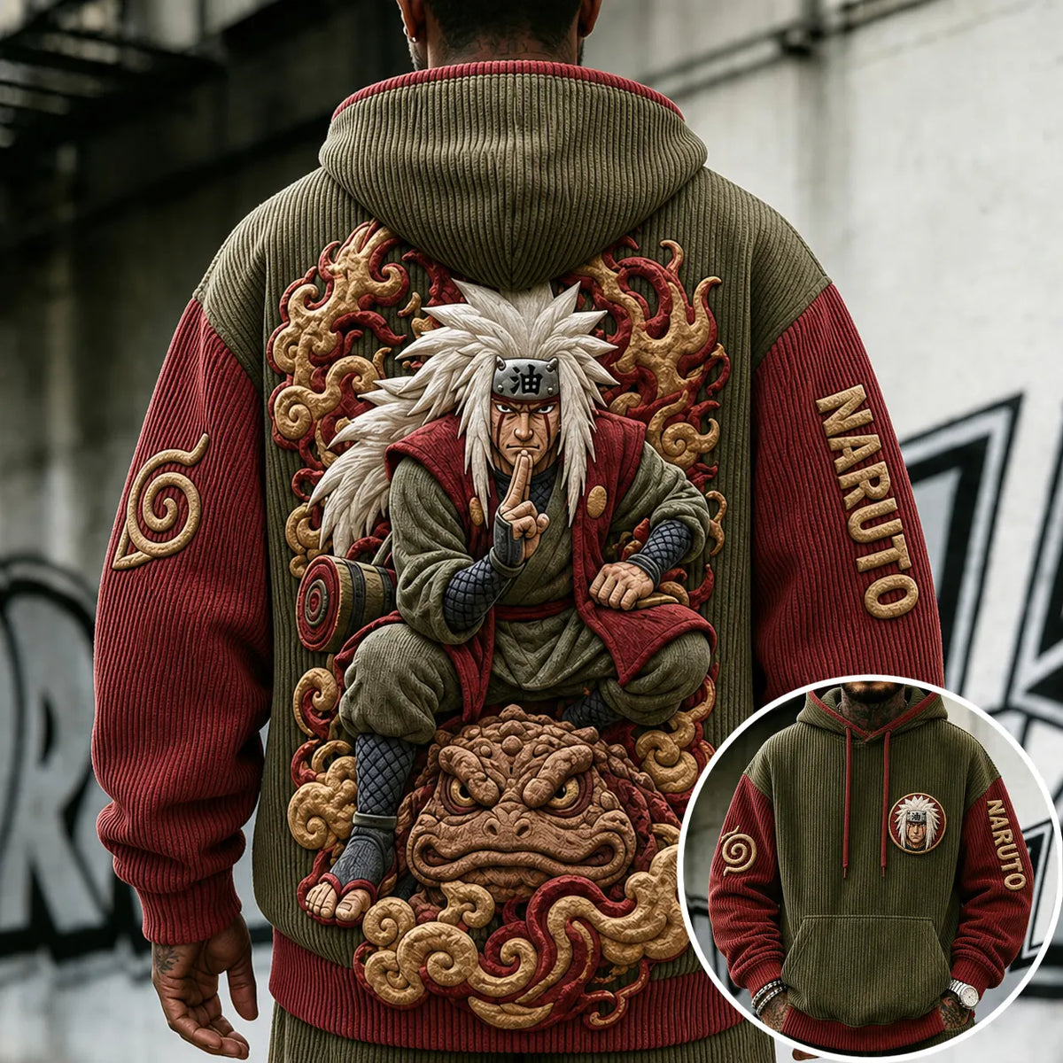 NINDO Unisex Anime-print Hoodie