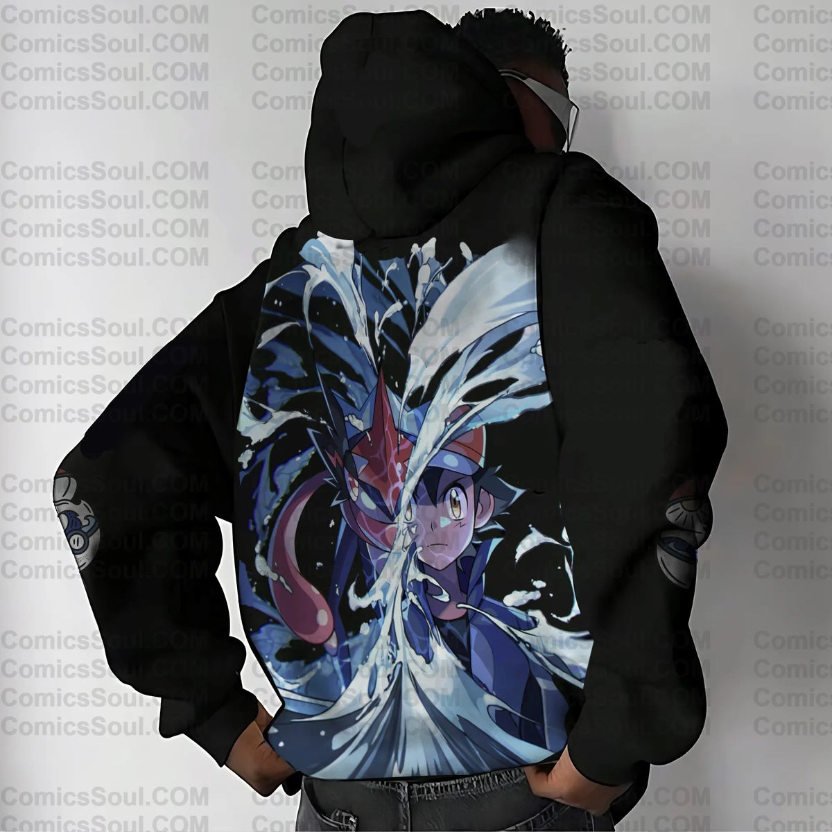 PKM-Unisex Anime Graphic Streetwear Vintage Hoodie