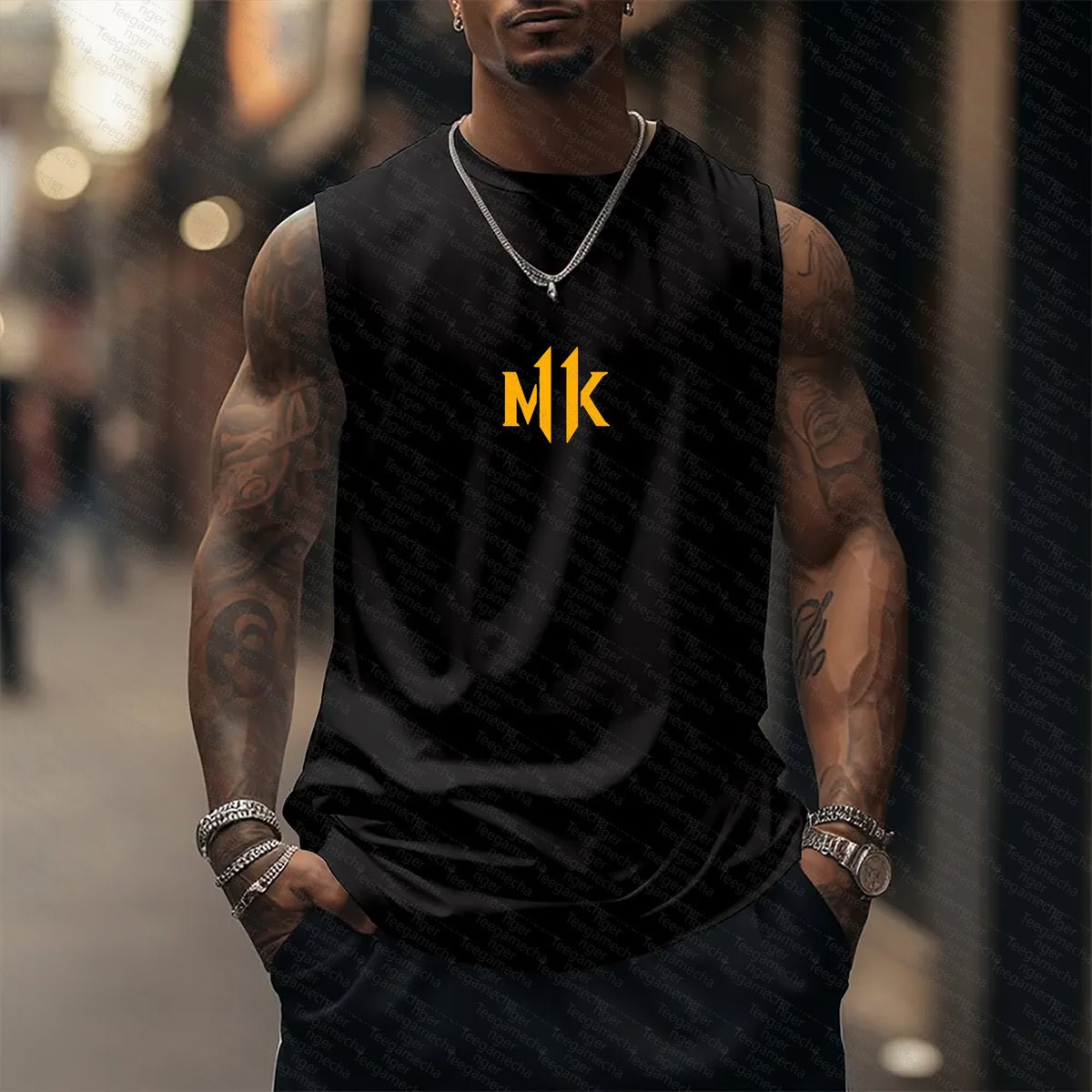 MK-Unisex Casual   Tank Top