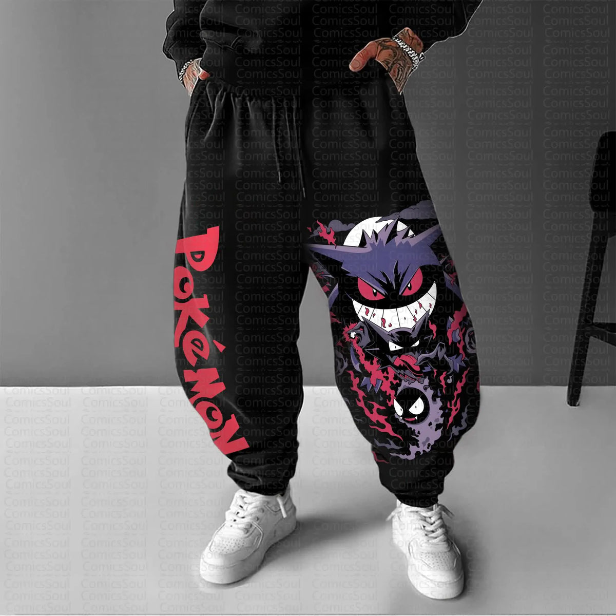 PKM-Unisex Anime Inspired Vintage Pants