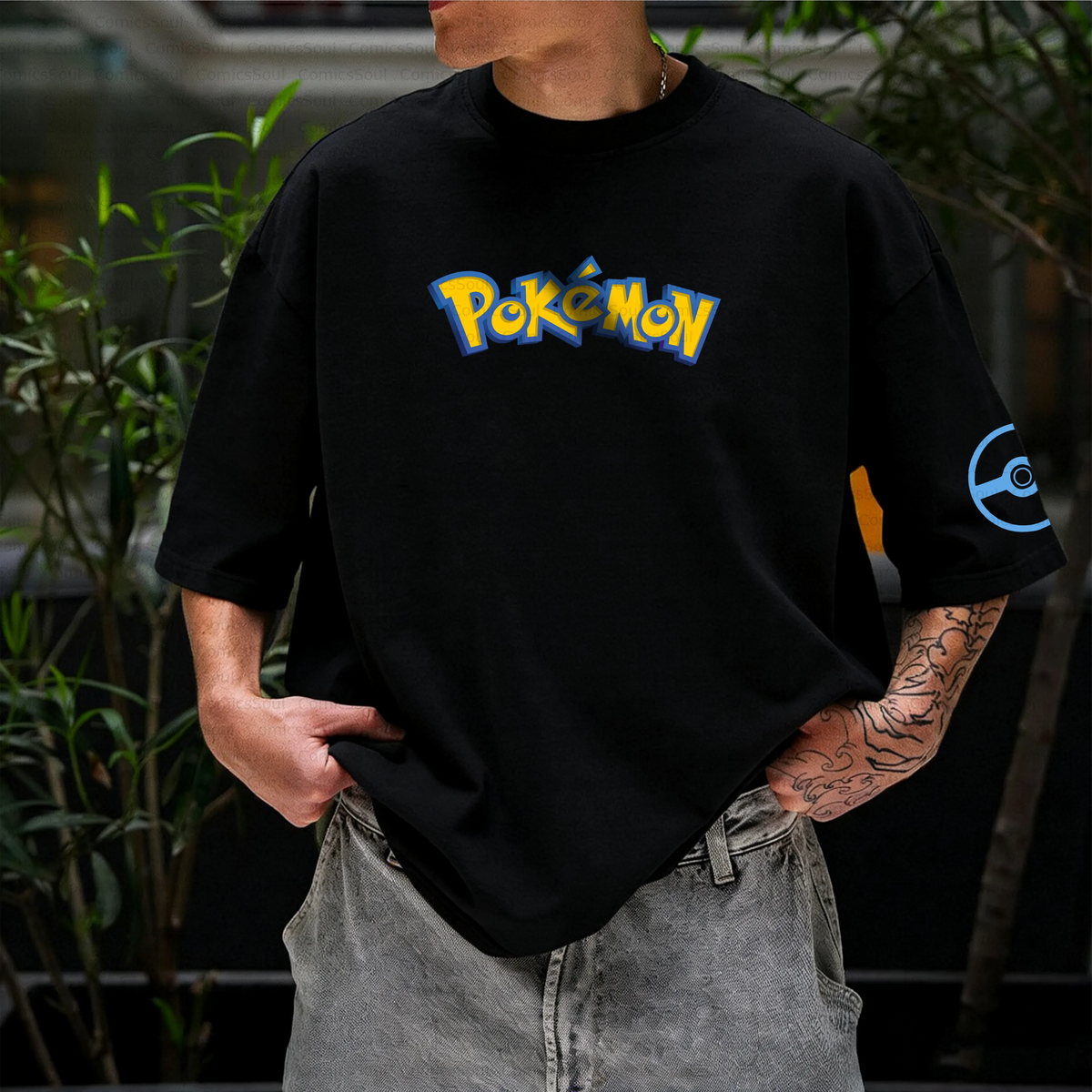 PKM-Unisex Anime Inspired Vintage T-Shirt