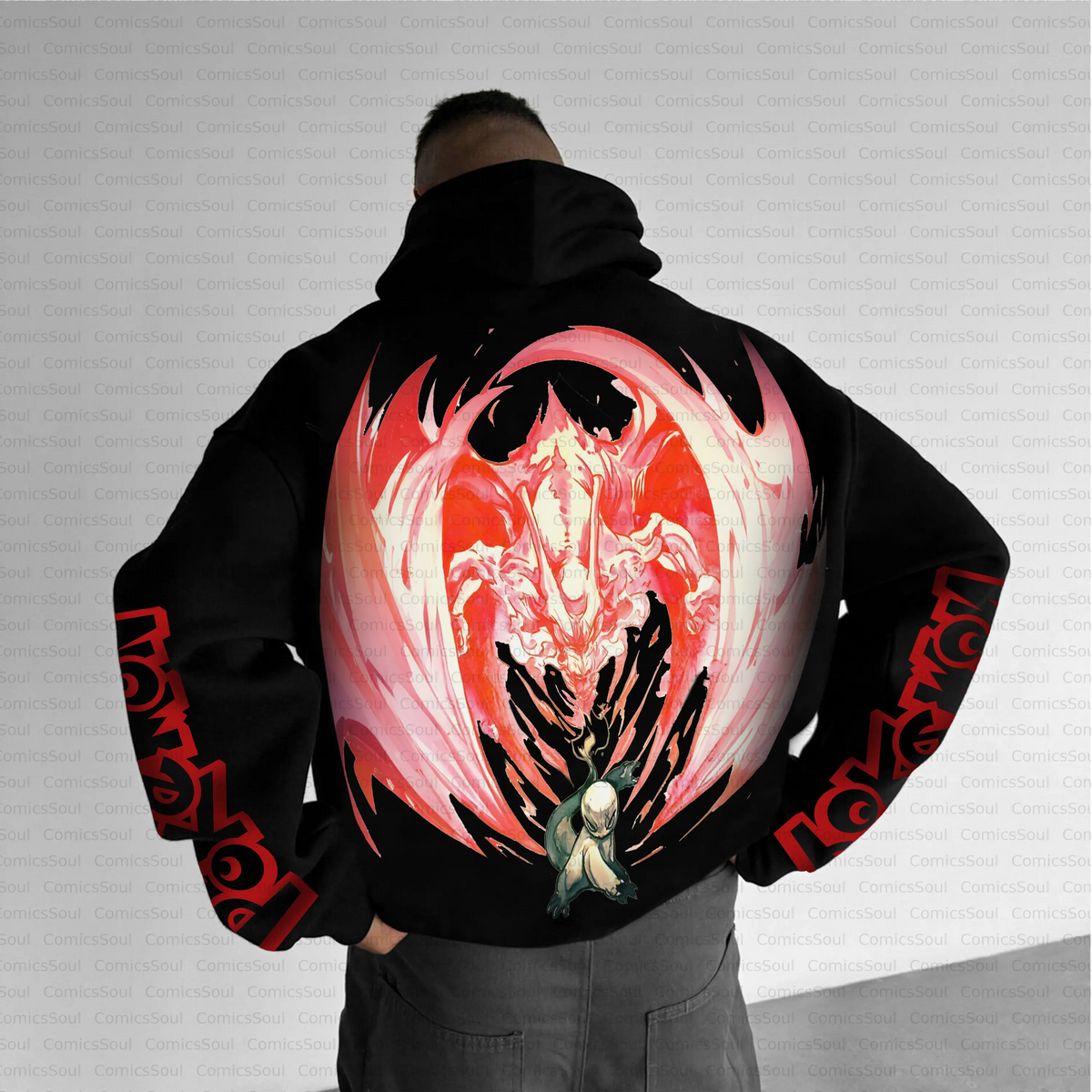 PKM-Unisex Anime Inspired Vintage Plush Hoodie